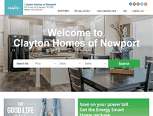 Tablet Screenshot of claytonhomesnewport.com